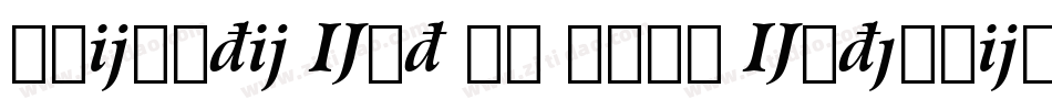 Chianti Ext BT Bold Extension字体转换